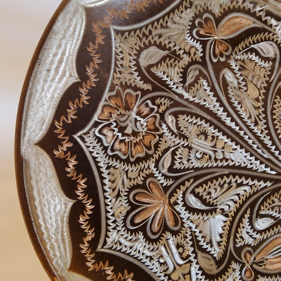 Vintage Copper Etched Wall Plaque - Picture 2 of 6